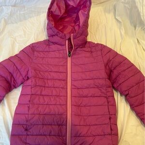 Lands End Girls Insulated Packable Jacket, Size 6-7.